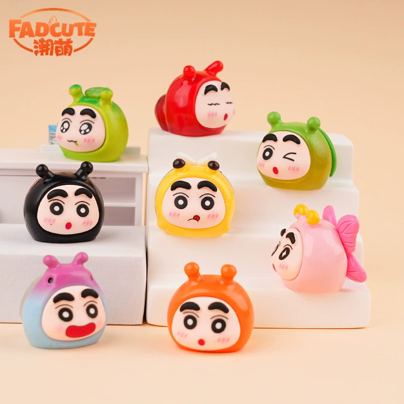 Insect Shin-chan blind box series creative cute trendy toy doll diy blind bag office desktop decoration small ornaments