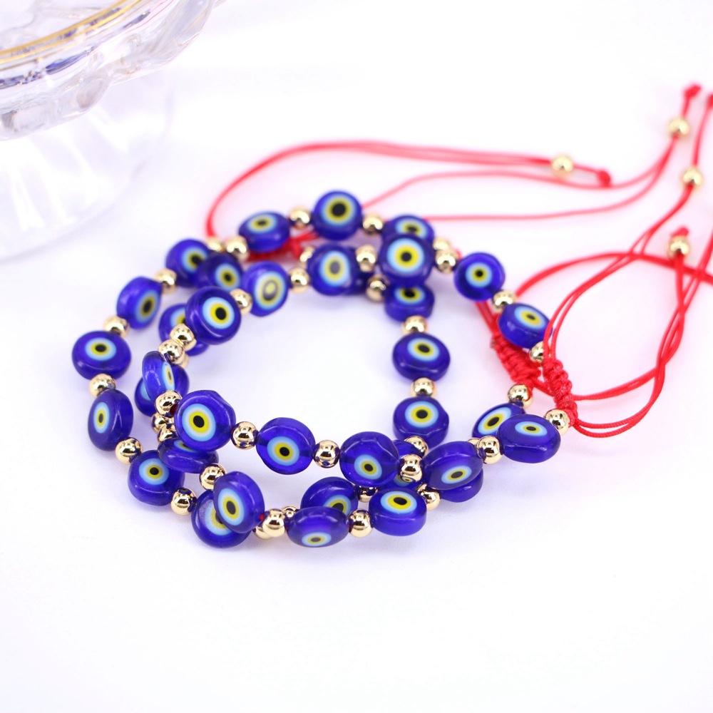 Fashion Eye Copper Beaded No Inlaid Bracelets