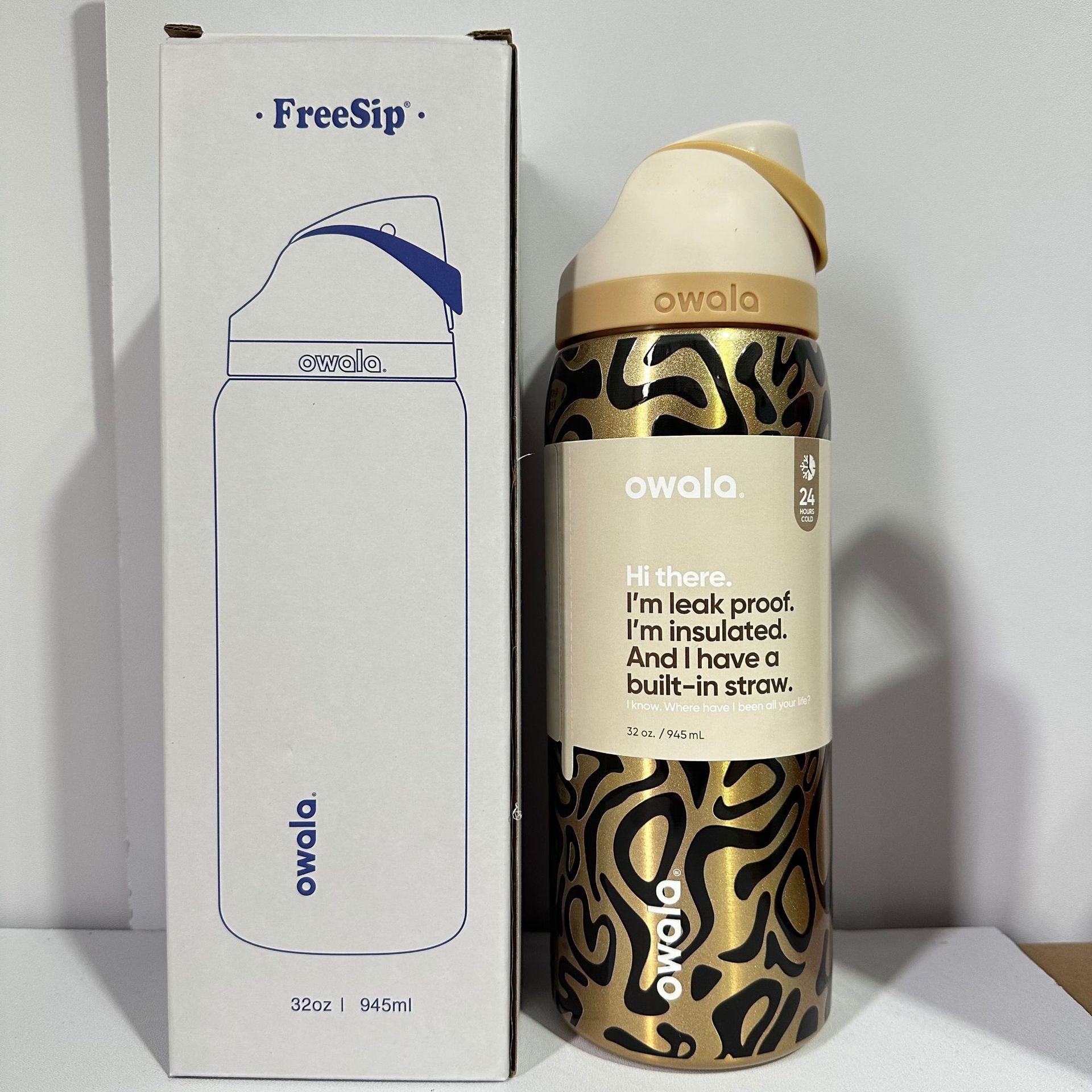 Owala en stock de gran capacidad portátil hervidor de agua al aire libre para hombres tazas de agua caliente de moda para mujeres tazas de fruta deportivas al por mayor