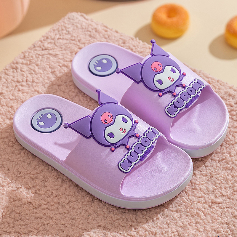 Sanrio Children's Slippers Summer New Children's Sandals Cartoon Indoor and Outdoor Soft Bottom Non-slip Parent-child Children's Slippers