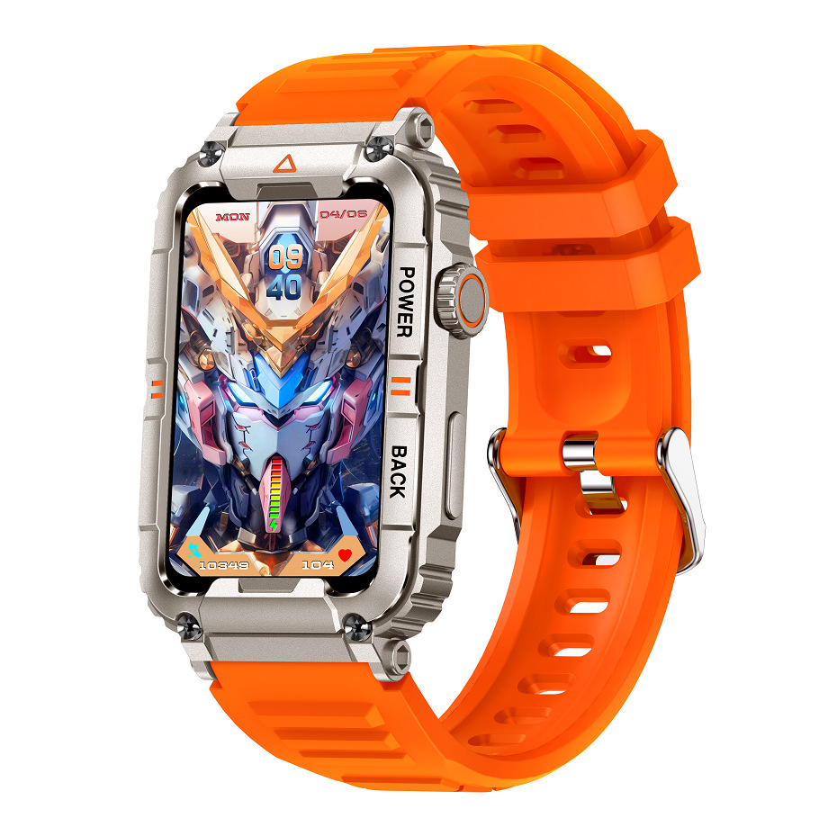 Smartwatch KR88 Herren 1,57 Zoll Armband Bluetooth Anruf Gesundheit_voghion.com