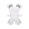 White gloves with bow