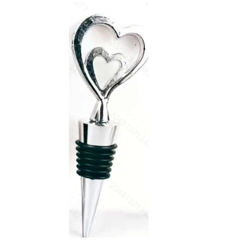 Cruz-frontera DIY vino tapón de aleación de zinc epoxi vino tapón de aleación de aluminio redondo cuadrado en forma de corazón tapón de vino