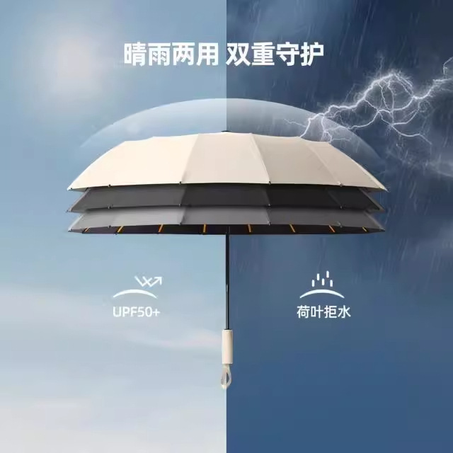 全自動折りたたみ傘、高級メンズ拡大カスタマイズ傘、暴風防止大型傘、晴雨兼用傘|undefined
