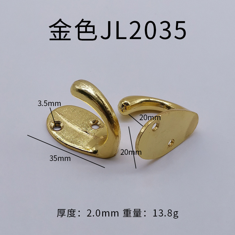 Muebles puerta de cocina trasera gancho pared baño toalla gancho de baño gancho de ropa bronce dorado único