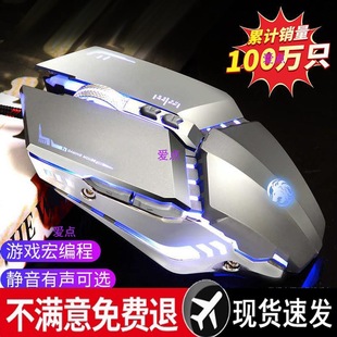 Forerunner E-Sports Mouse Wired Mechanical Game Macro Computer Large Hand-Type Metal Non-Silent Silent Special