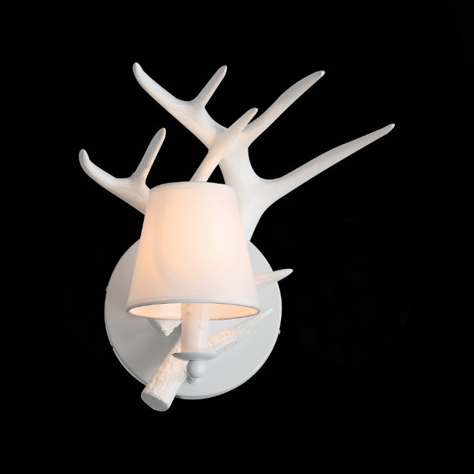 American Country Retro Corridor Aisle Wall Lamp Bedroom Bedside Lamp Indoor Wall Lamp Decorative Lighting Antler Wall Lamp