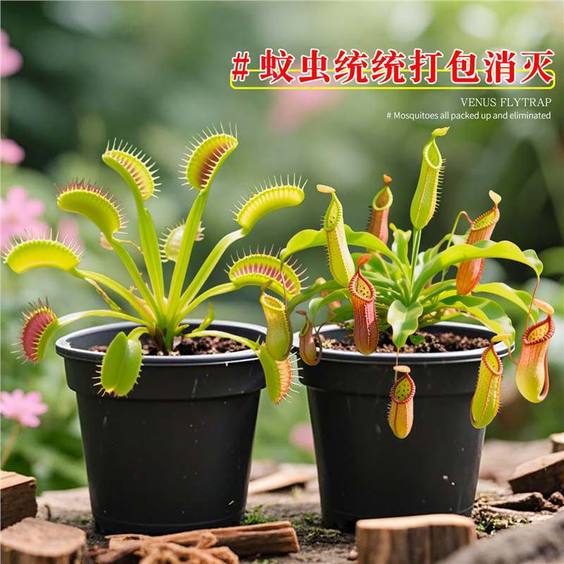 Flytrap Plant Potted Mosquito-Repelling Green Plant Insect-Catching Fun Carnivorous Plant Easy to Care for Indoor Desktop Flytrap Plant Potted Mosquito-Repelling Green Plant Insect-Catching Fun Carnivorous Plant Easy to Care for Indoor Desktop