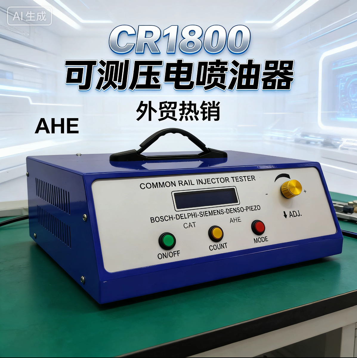 Cross-Border Cr1800 Electronic Fuel Injection Pulse Tester Piezoelectric Diagnostic Instrument Precision Common Rail Injector Tester