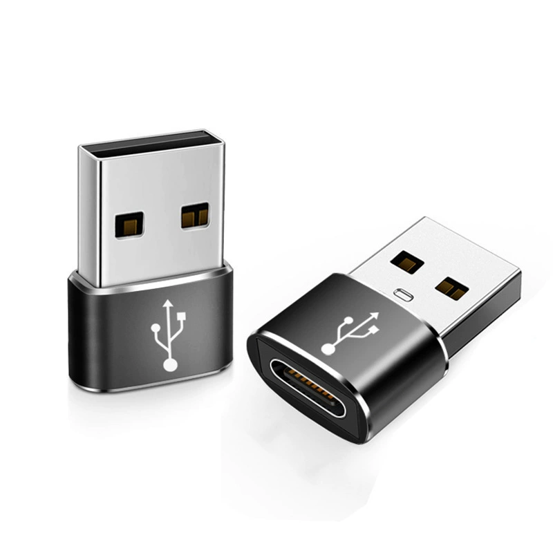 Адаптер Type-C к USB-A, OTG зарядка и передача данных, компактный USB-конвертер (2–6 цветов)