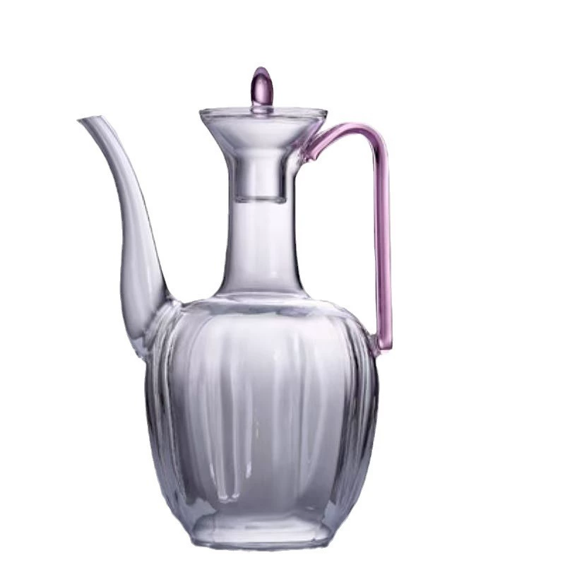 Imitation of Song hand holding pot heat -resistant glass, noble concubine pot transparent small bubble teapot electric ceramic furnace household teapot Chinese -style green jug