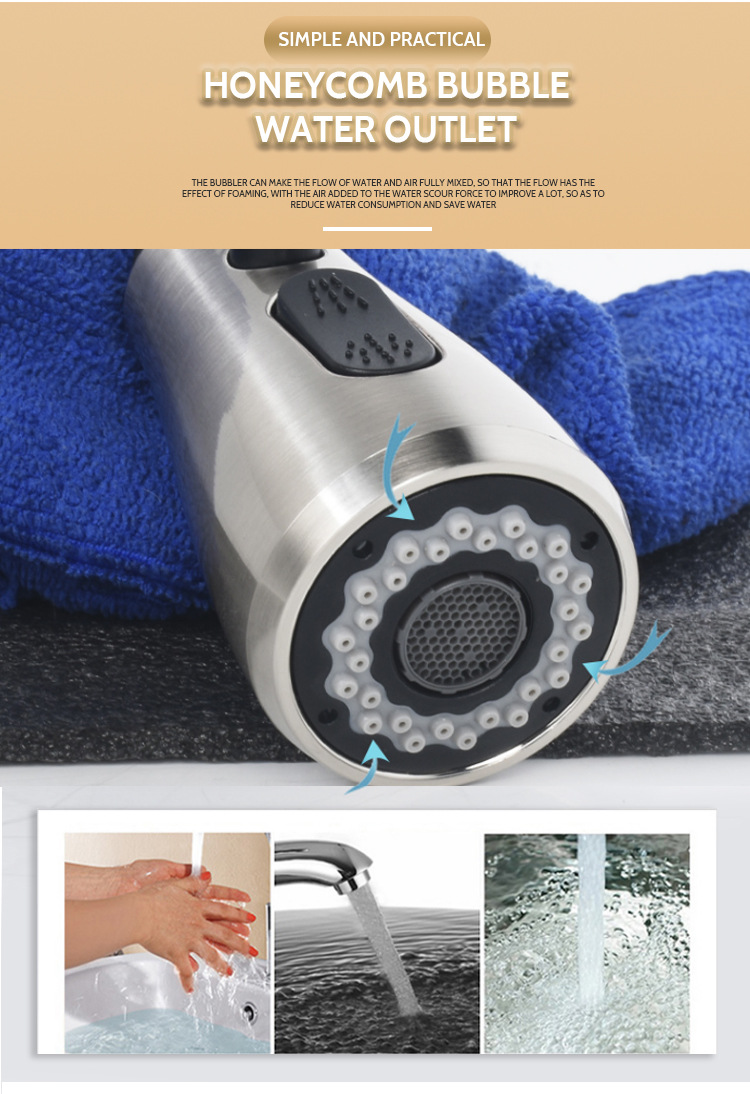 Kitchen faucet extender, splash-proof wonder, universal joint, dishwashing basin, universal shower head bubbler Item Picture