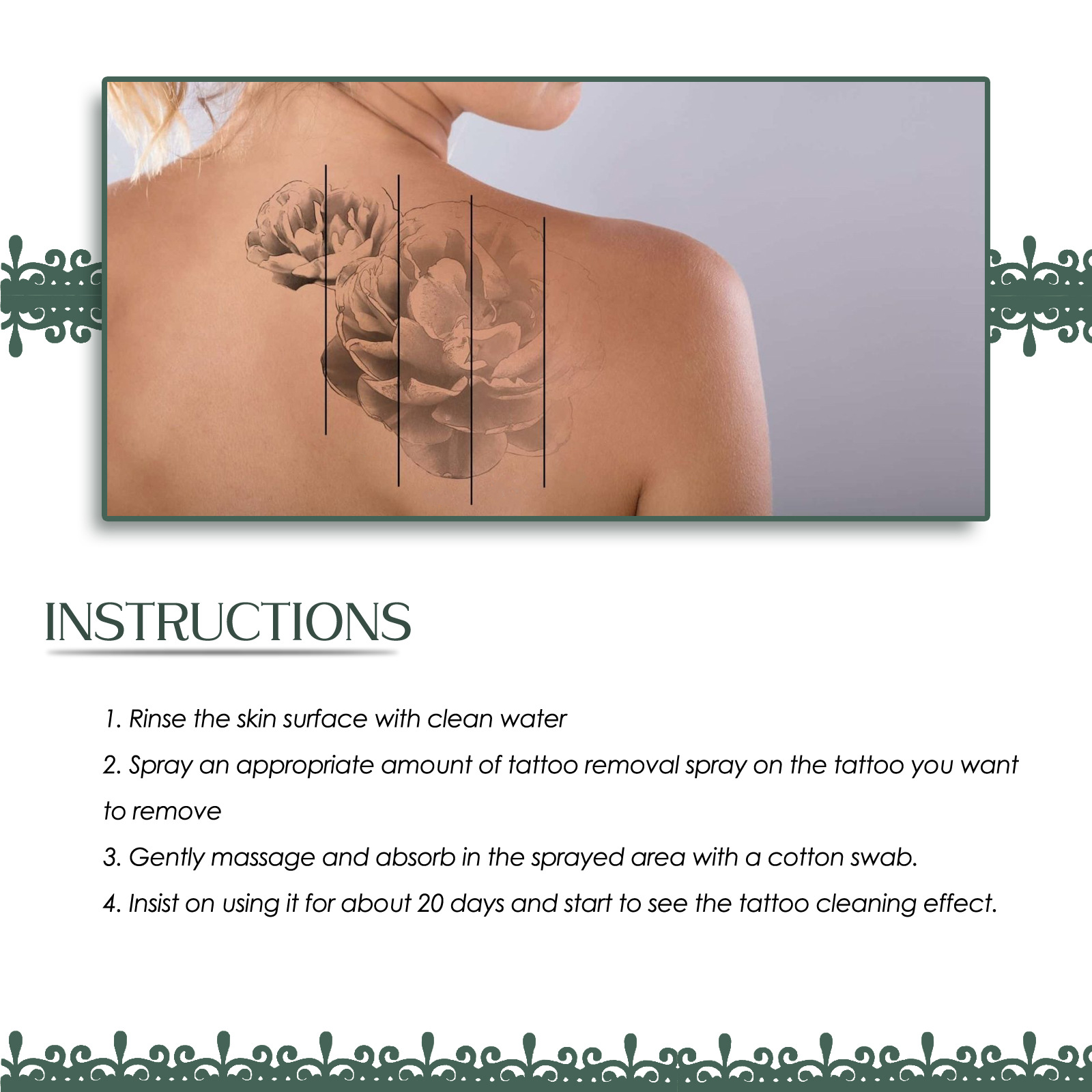 South Moon Green Algae Removal Agent Tattoo Cleaning Dimming Emblem Cleansing, Gentle and Non irritating to_voghion.com