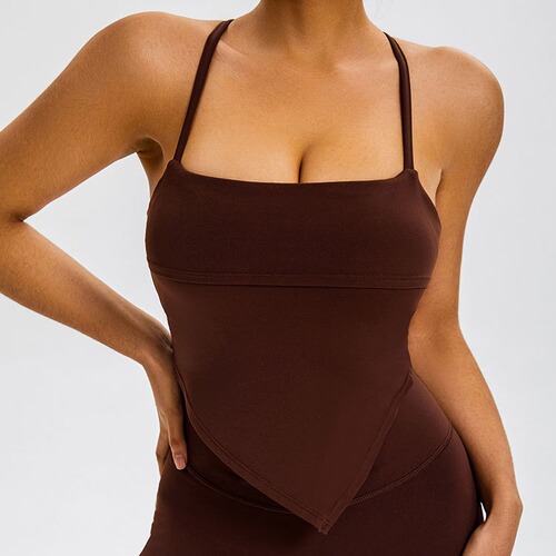 2024 European and American Cross-Border New Style Thin Strappy Bra, Niche Solid-Color Belly Band Bra, All-Match Back-Cross Strappy Bra