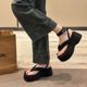 Black Thick-soled Height-increasing Fashion Sandals Women's 2025 Summer Outwear All-match Skirt Strap Fairy Sandals