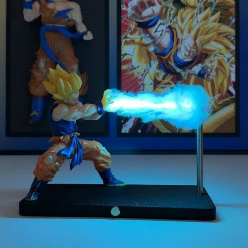 ドラゴンボールフィギュア亀派気功ブラスター悟空ナイトライト磁気浮上磁気ライト雰囲気ナイトライト装飾品|undefined