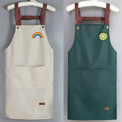 防水・耐油エプロン カスタムロゴプリント キッチン 家庭用 かわいい ケータリング 特殊作業服 調理エプロン 女性用