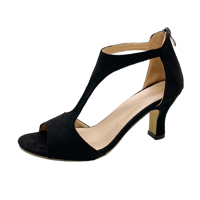 (Cross-border trading), fashionable summer sandals with zipper, beach footwear, European style, simple and elegant design, plus size