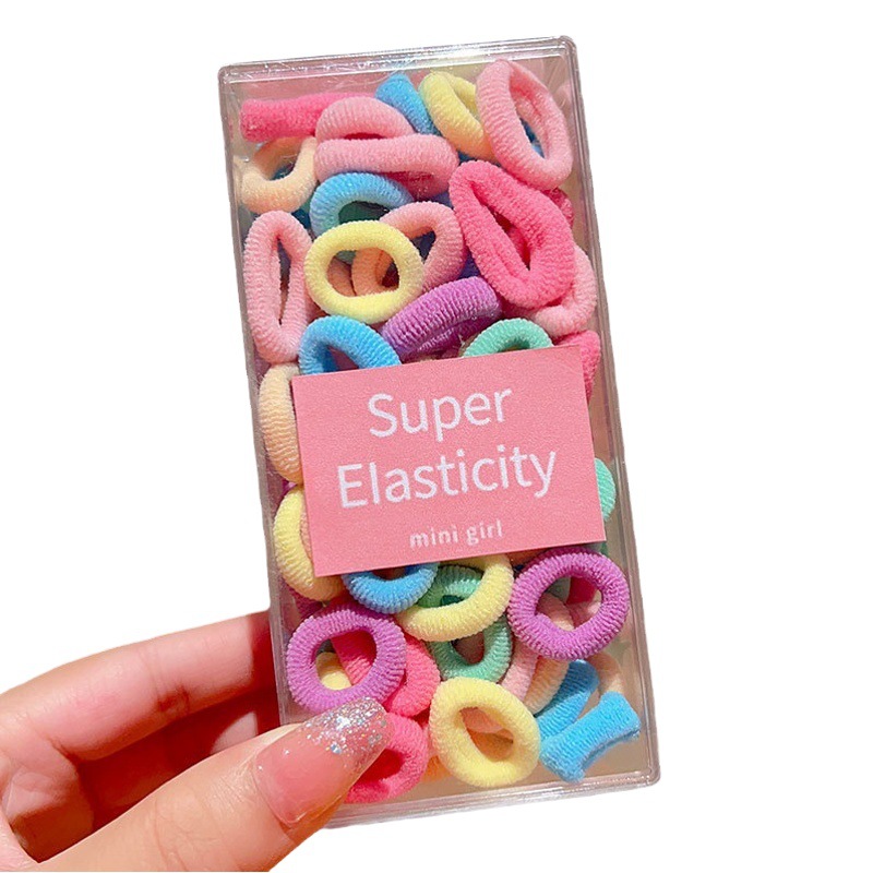 Banda de goma para niños cabeza de corbata femenina chica de alto aspecto no duele el pelo trenza de bebé cabeza cuerda chica Cola de Caballo banda de goma anillo de goma