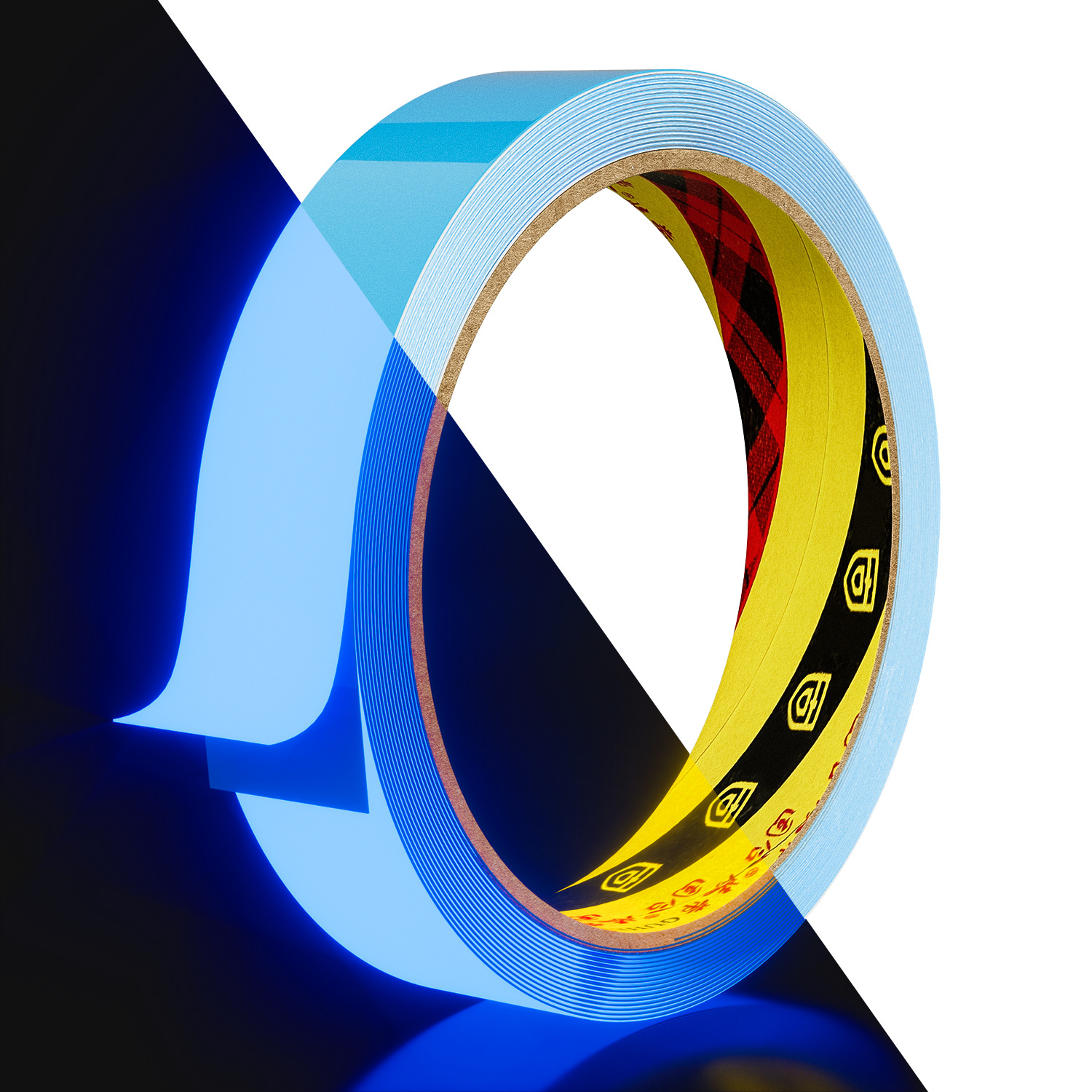 カラーpet夜光テープ階段警告蛍光循環蓄光diy舞台装飾テープ