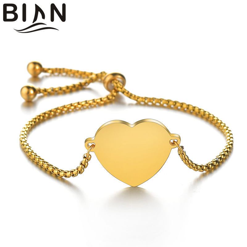 Factory Direct personalized diy name Photo mirror love bracelet simple stainless steel adjustable movable mouth bracelet Factory Direct personalized diy name Photo mirror love bracelet simple stainless steel adjustable movable mouth bracelet