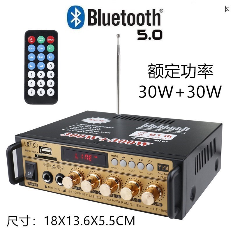 ミニ小型アンプスピーカーパワーアンプカード U ディスクラジオ DC 12 ボルト 220V Bluetooth アンプ|undefined