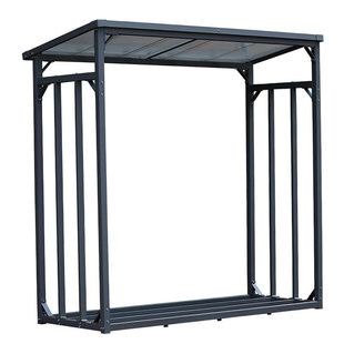 Firewood Storage Rack Outdoor Camping Style Firewood Stack Rack Barbecue Wood Storage Rack Moisture-proof Iron Firewood Rack Outdoor Firewood Shed