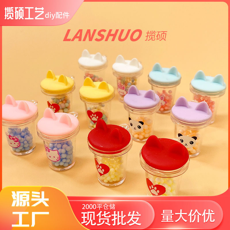 3D Realistic Resin Shaker Cup New Product Hot-Selling DIY Accessory Creative Cute Accessory Milk Tea Shaker Cup