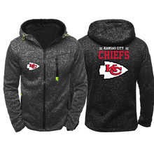 NFL 橄榄球卫衣外套帽衫拉链衣服周边男加绒比赛服训练服球队logo