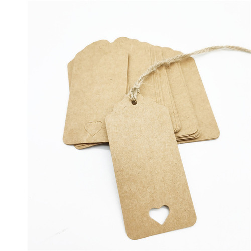 4.5x9.5 square paper tag for leather goods, blank baking tag, product card 