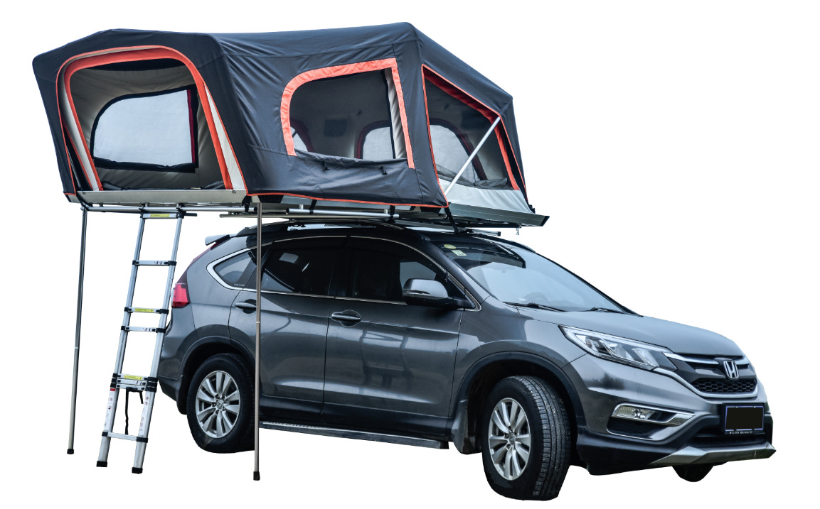 Roof Tent Suv Off-Road Vehicle Self-Driving Tour Camping Foldable 3-4 Person Hardtop Portable Quick-Install Car Roof Tent