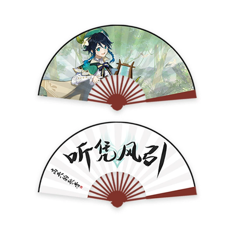 Double-sided summer round fan, cosplay, 10 inch