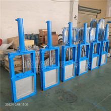 浙江智工 液动方形插板阀 软密封闸板阀  液压插板阀图片