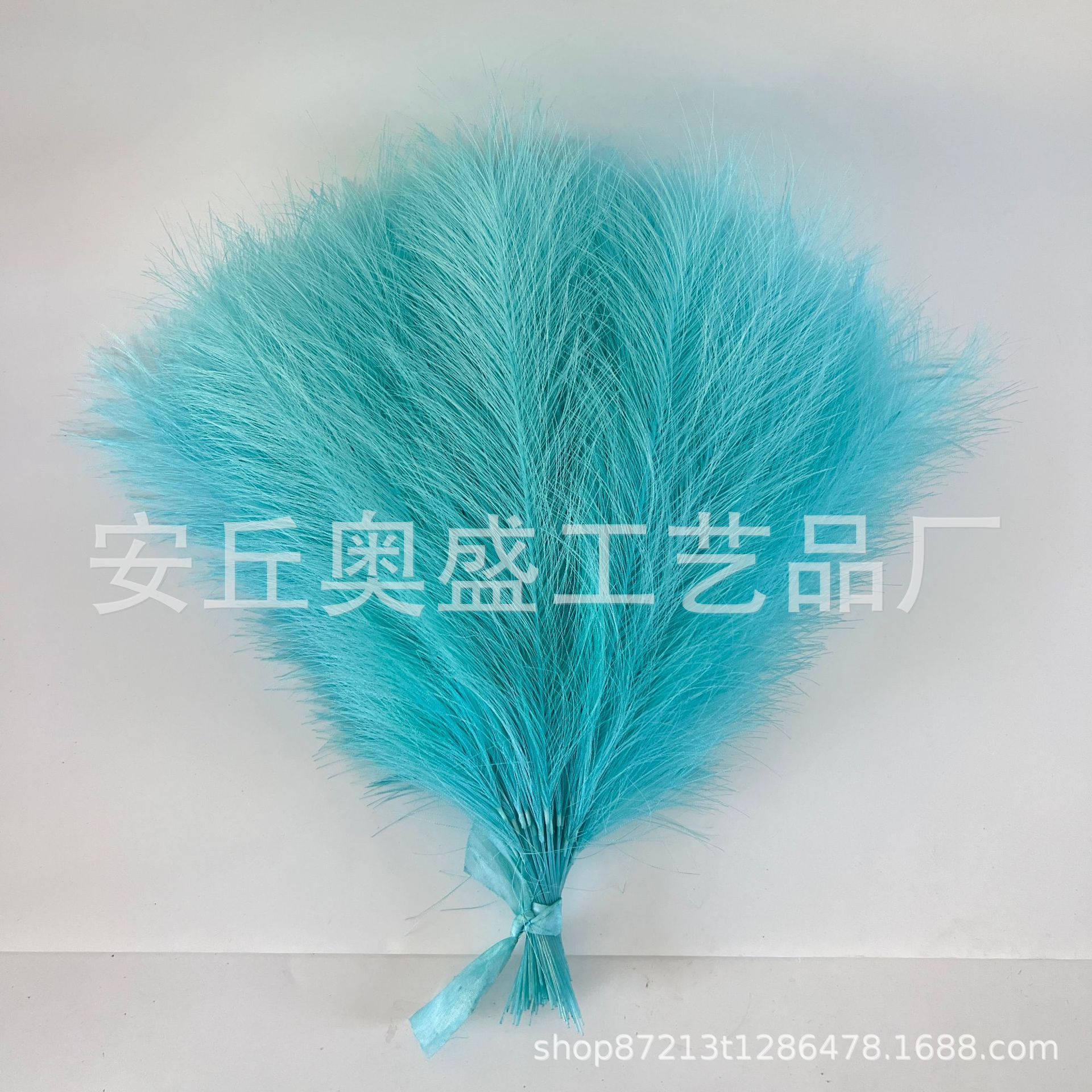 Spot hierba pampeana artificial transfronteriza simulación plumas accesorios de boda simulación jardinería decoración pelo de caña al por mayor