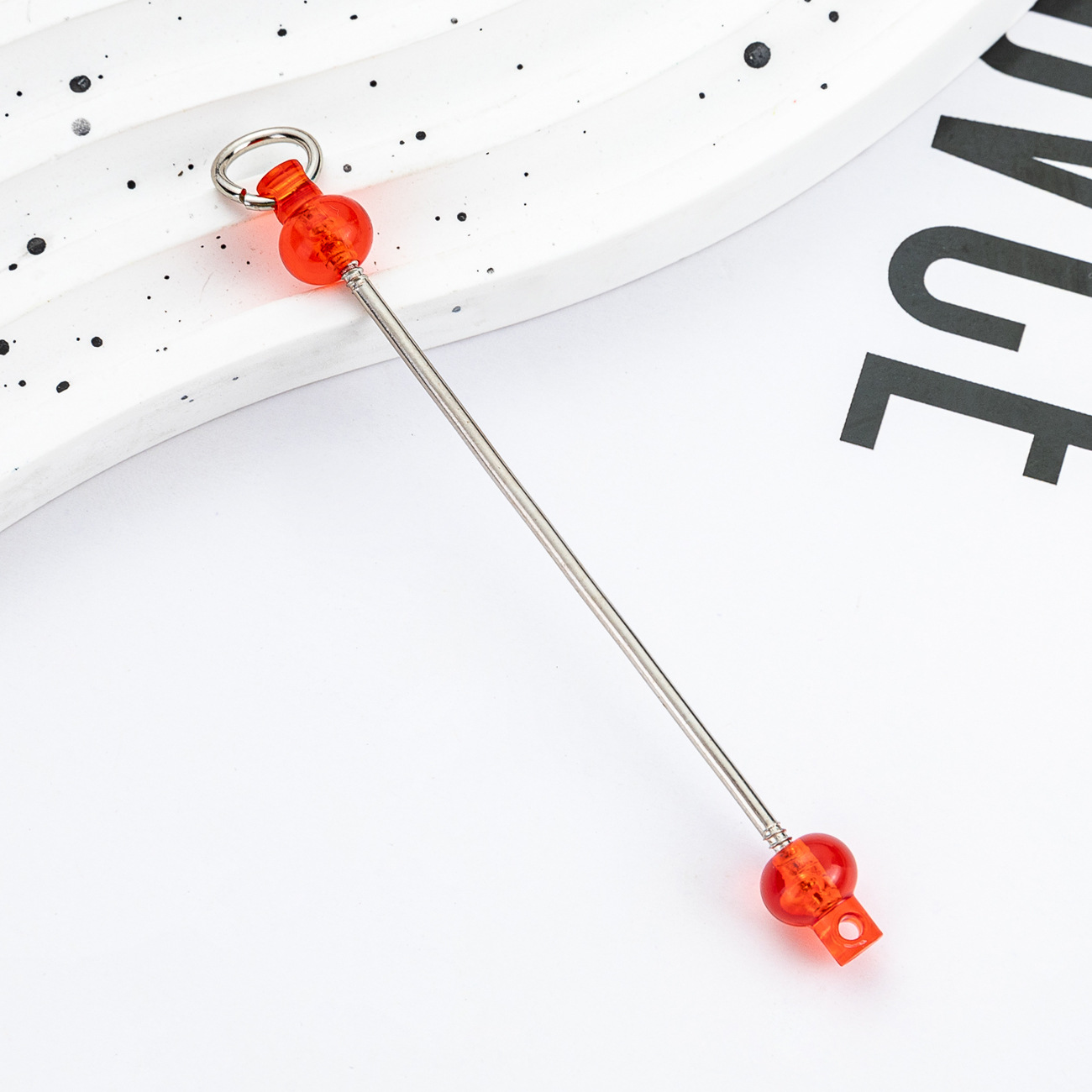 Nuevo polo DIY cuentas creativo llavero cuentas accesorios colgante polo de plástico cuentas polo