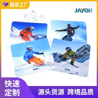 源头工厂批发定制超细纤维滑雪眼镜布泳镜清洁布护目擦拭滑雪镜布