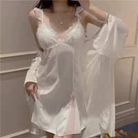 Сексуальная Пижама женская Pure Desire High-end Sense летняя кружевная ночная рубашка из ледяного шелка слинг летний слинг с нагрудной подкладкой лето