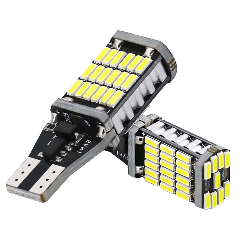 Inventario transfronterizo resaltado luz de freno 45smd + 4014 luz de instrumento t15 luz de marcha atrás decodificada luz LED