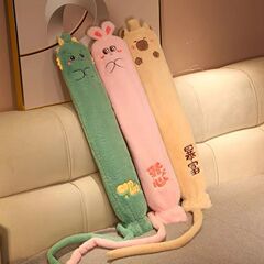 水を入れた漫画の長い湯たんぽ、水を入れた長い湯たんぽ、手と足を温める、お腹を温める、冬にかわいい、自宅で