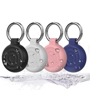 Suitable for Airtag Locator Protective Cover All-Inclusive Waterproof Apple Tracker Anti-Lost Device Keychain Protective Soft Shell