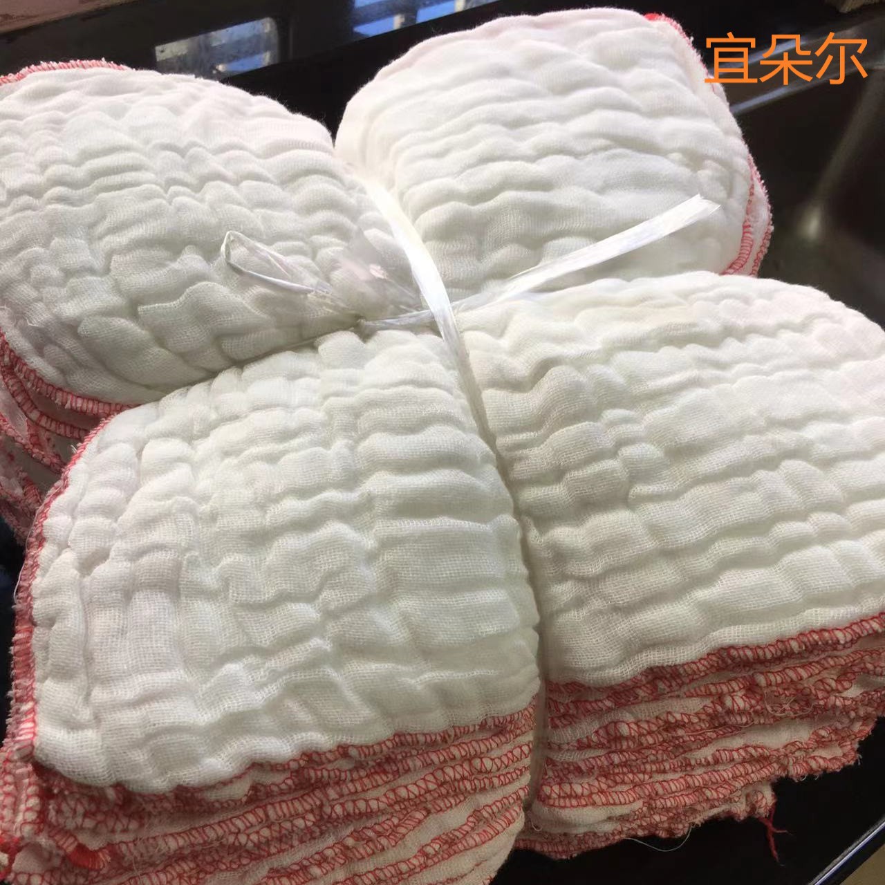 Yiduoer All-Cotton Non-Oil-Absorbing Cleaning Cloth, Absorbent Kitchen Supplies, Scouring Pad, Restaurant Kitchen Dishwashing Cloth, Easy to Clean