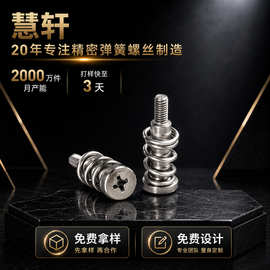 现货螺丝厂家直供 旷机散热器螺丝 M2.5*6*15.8 弹簧十字螺钉组合