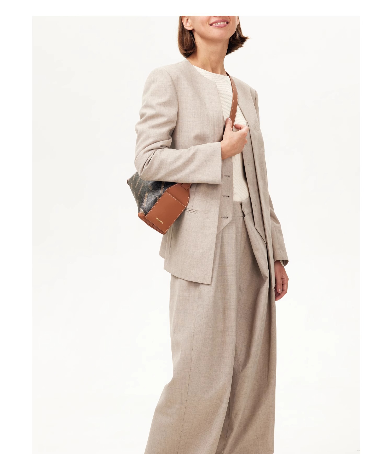 Borsa a tracolla singola Songmont Shanxia Yousong Small Bagagli Hobo mezza giornata inattiva serie stile cinese_voghion.com