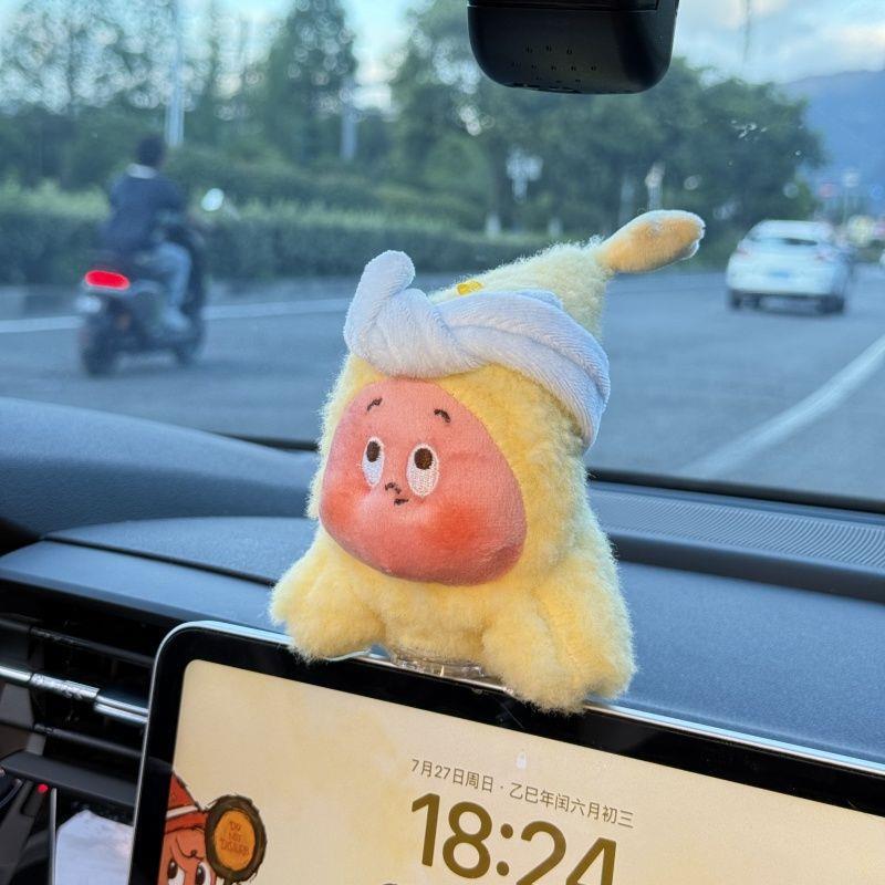 汽车人女星星小超人摆件车中控台玩偶车载装饰内趴屏幕马路鲨手趴|undefined