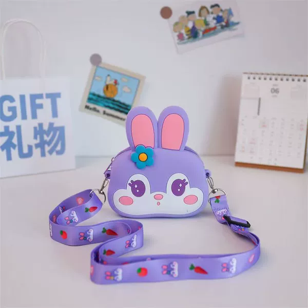 C Type-Purple Rabbit round bag (trumpet)