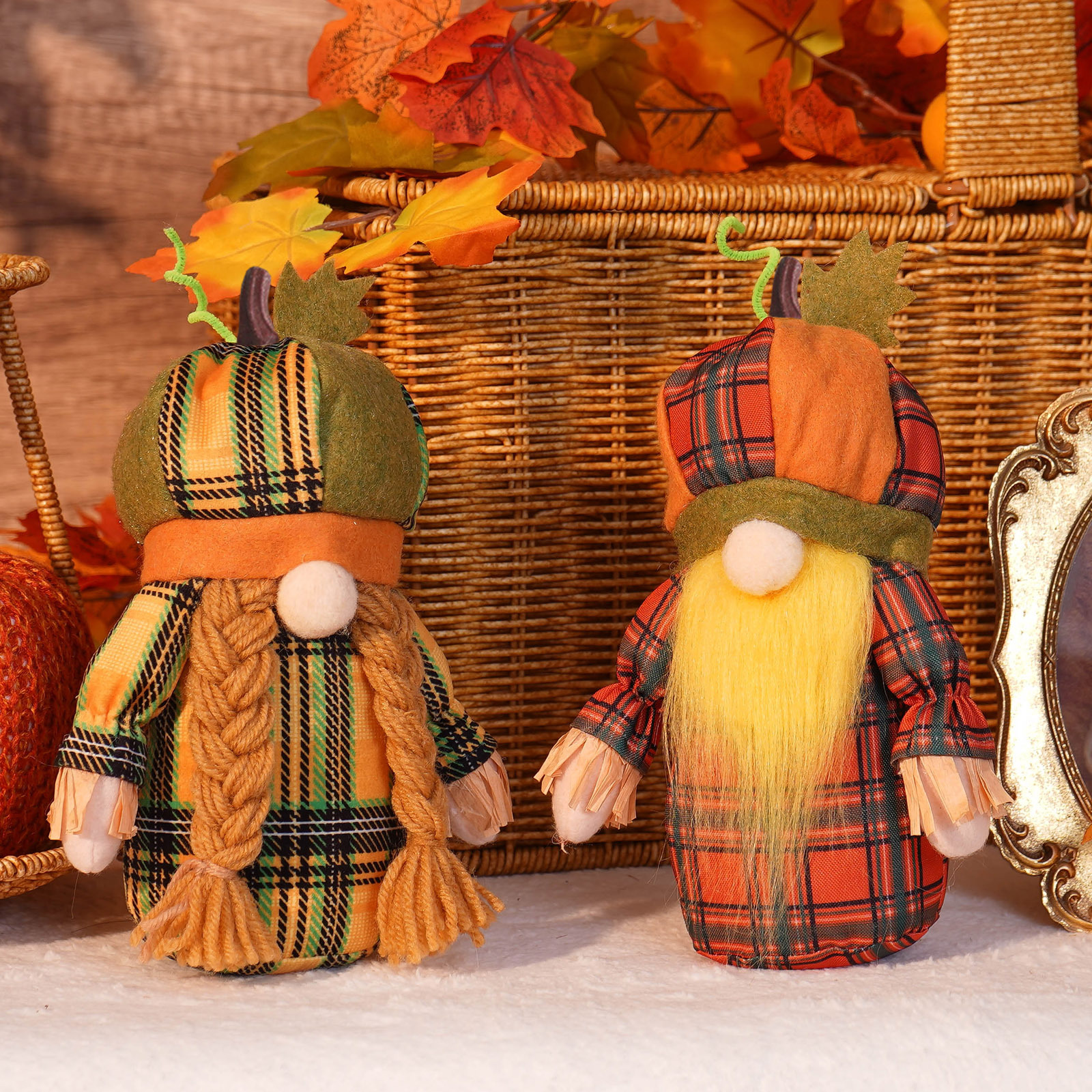Cruz frontera de Acción de Gracias muñeca calabaza sombrero sin rostro muñeca cosecha Festival decoraciones Rudolf ventana decoraciones adornos