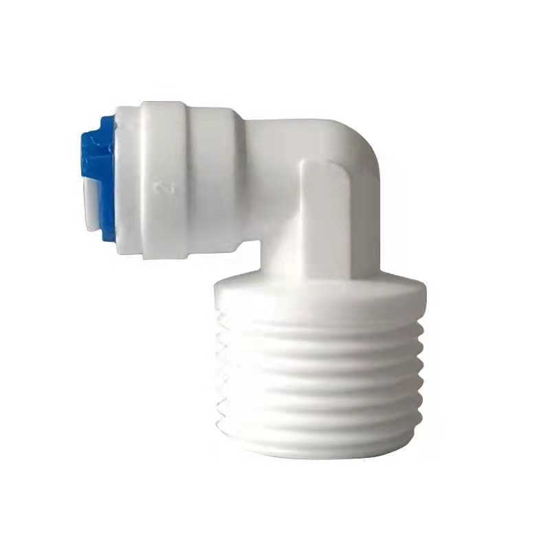 Hogar purificador de agua purificador agua codo 1 minuto 2 minutos 3 minutos 4 minutos conexión rápida rosca externa PE tubo conector universal Accesorios