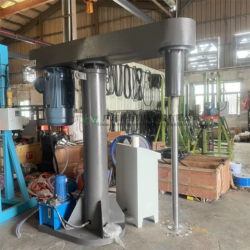 Dongguan производители продвигают разрезационные смесители гидравлические подъемные и дисперсионные машины для пигментной смолы промышленная машина для смешивания краски