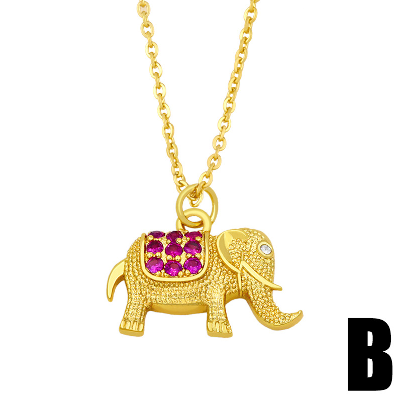 fruit elephant lock hats fashion clavicle chain necklace wholesale jewelry Nihaojewelry