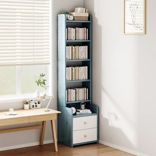 Bedside Table with Bookshelf, Simple Modern Small Home Bedroom Bedside Table, Heightened Storage Rack, Simple Storage Cabinet